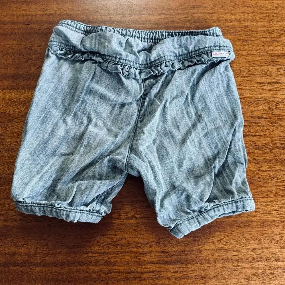 Mexx Girls Capri Pants Gray With Pink Stitching Size 6/9